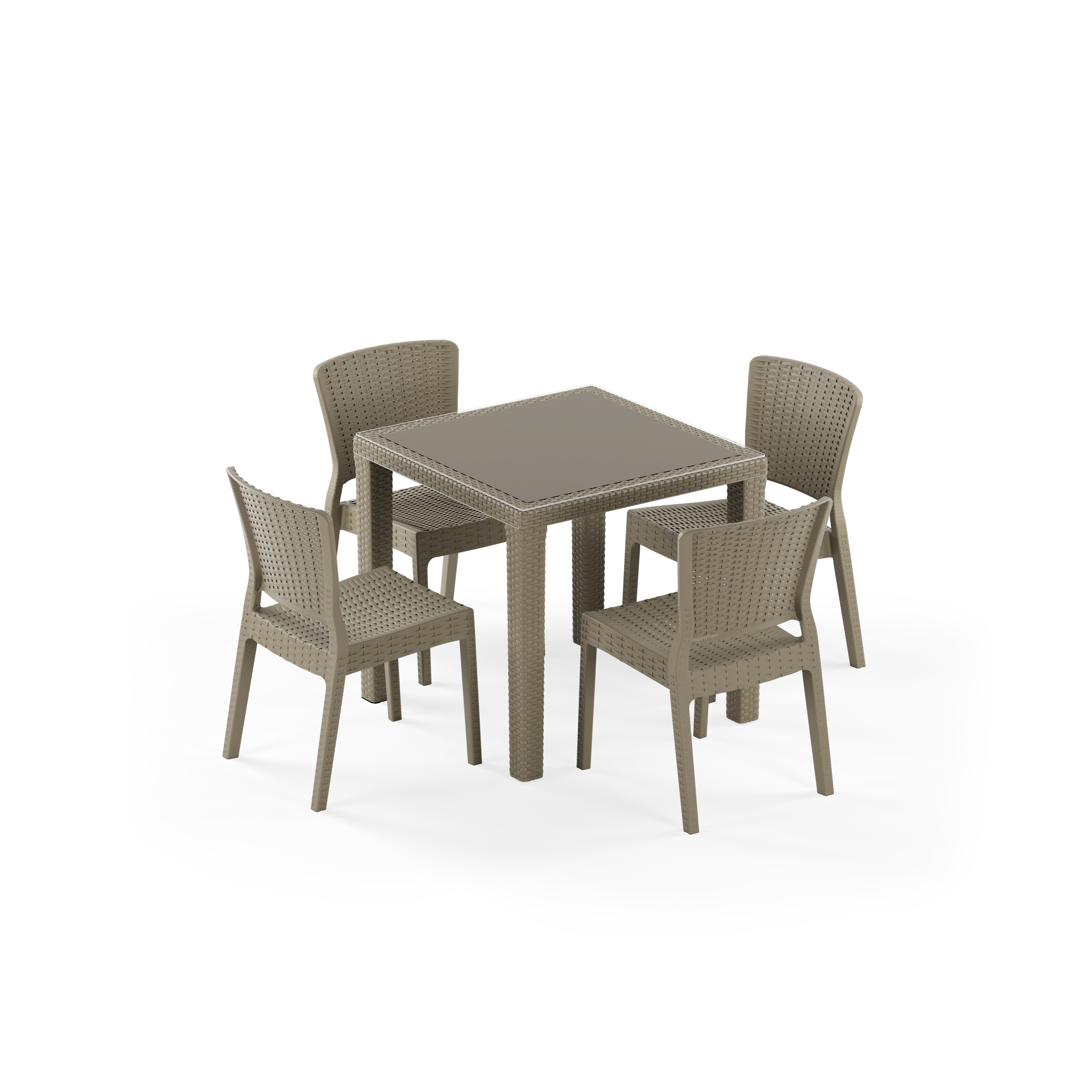Antares sa staklom 80x80 & Antares | 4 Osobe