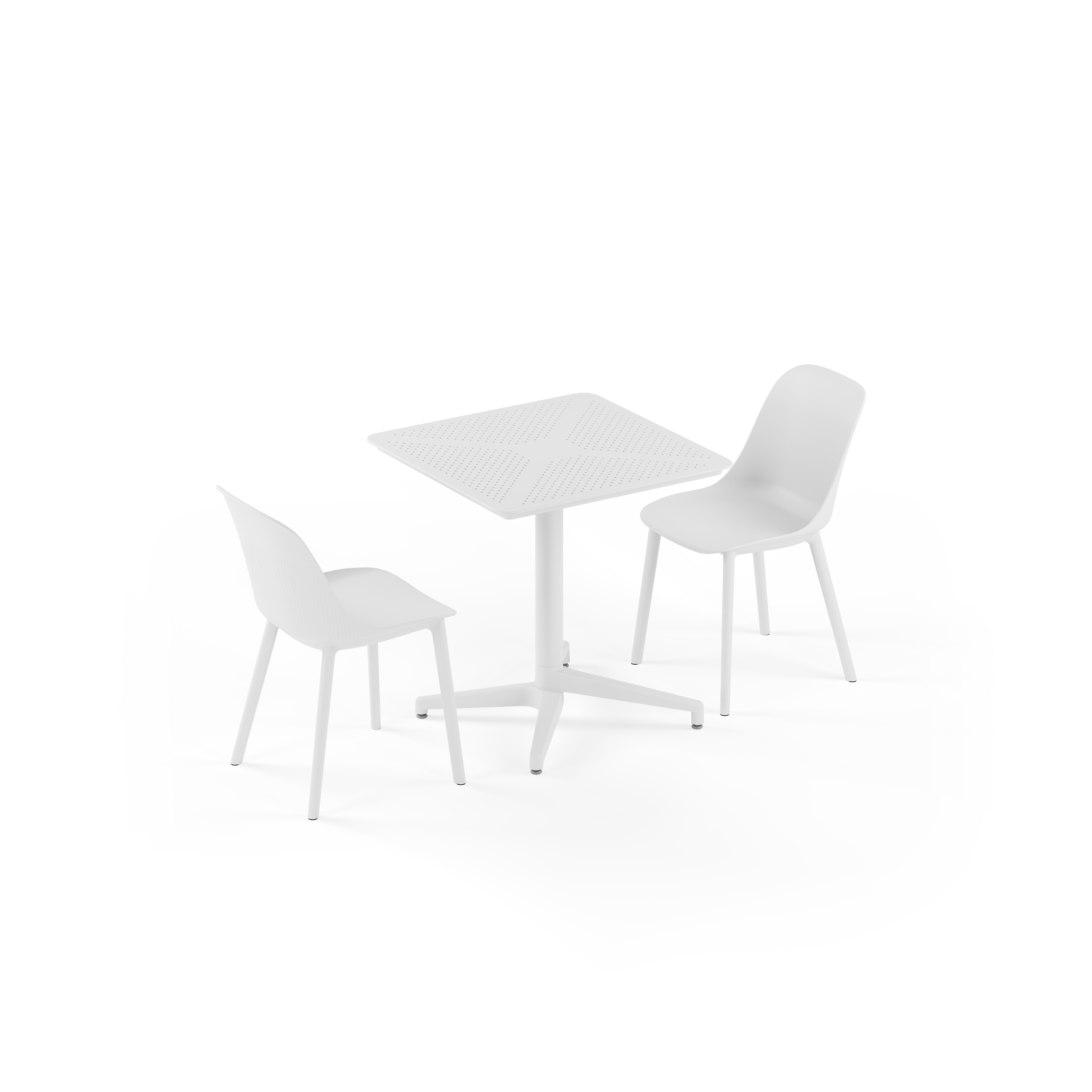 Moon 70x70 Fiksni & Stolica Shell-P | 2 Osobe
