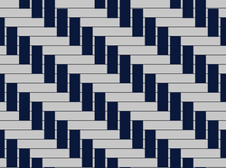 MAVİ-BEYAZ DESENLİ
